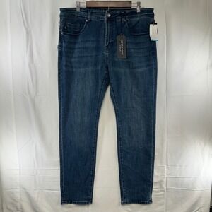 Liverpool Modern Straight Jeans Mens 38x32 Palo Alto Dark Coolmax Stretch‎ Denim